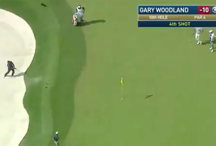PGA Championship 2018: Un-raked bunker costs Gary Woodland dearly during third round