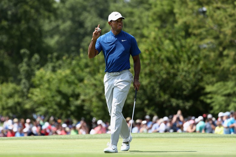 PGA Championship 2018: Tiger Woods takes solace with a Saturday 66, but knows he needs more