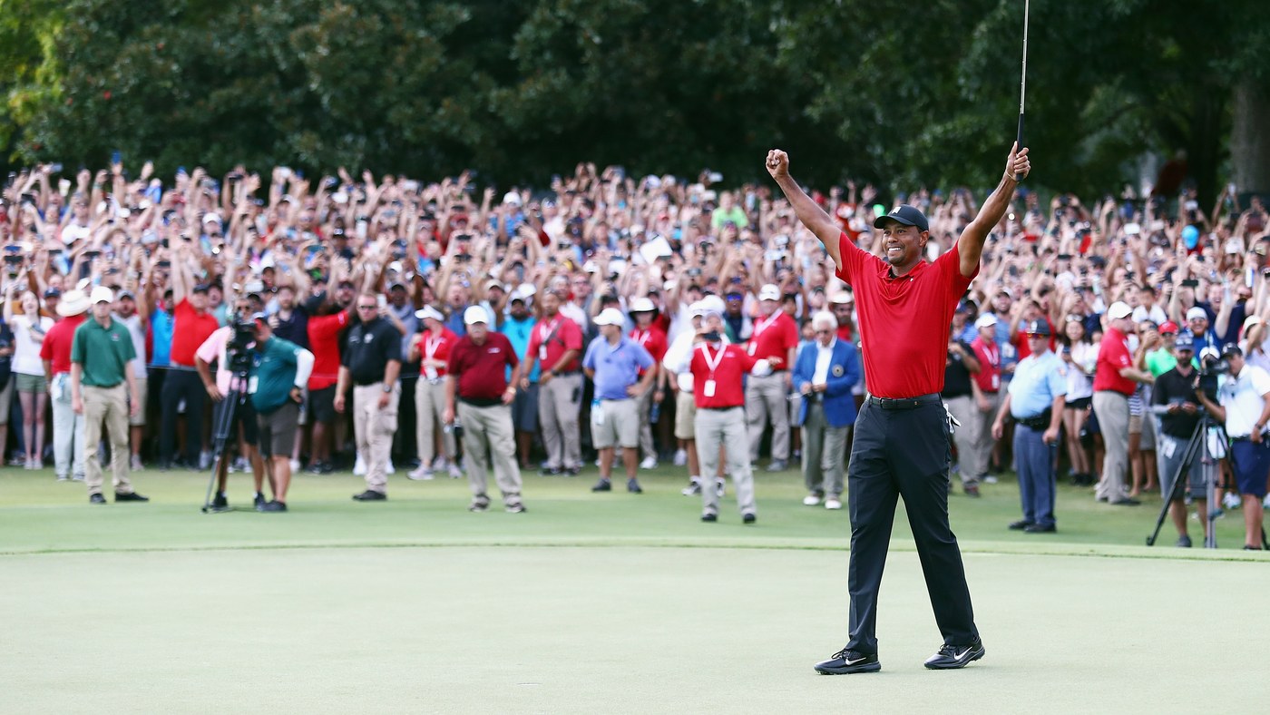 Tiger Woods wins. A win for all, and a win for all-time