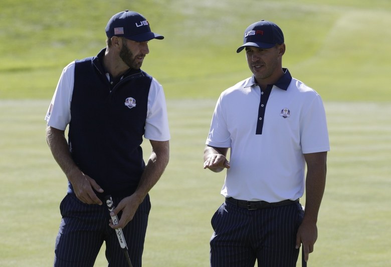 Brooks Koepka continues to deny spat with Dustin Johnson a day after Jim Furyk implies something happened
