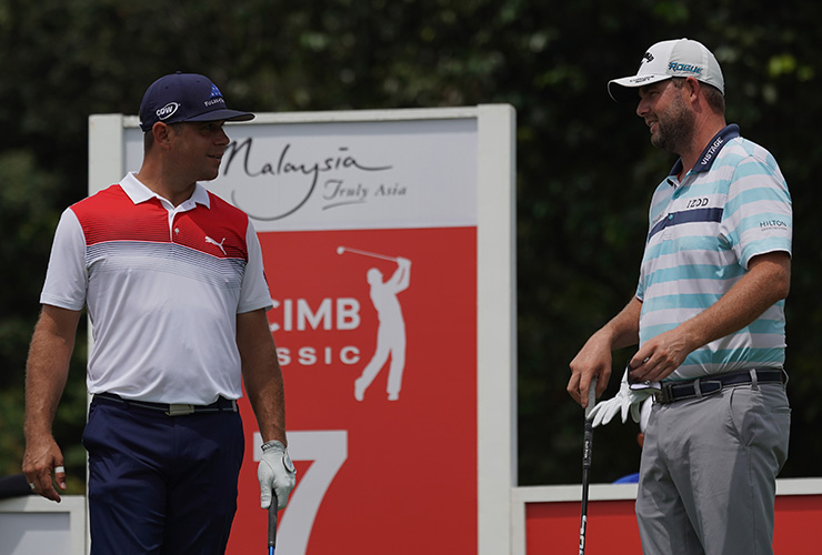 Gary Woodland, Marc Leishman, Shubhankar Sharma tied for the lead at CIMB Classic