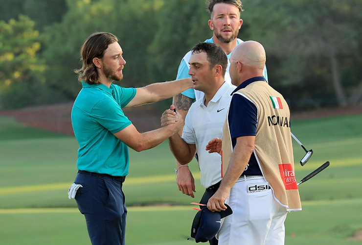 Molinari retains pole Race to Dubai position despite late first round speed wobble