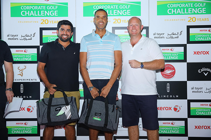 Arungazeb and Hymas win latest Xerox Corporate Golf Challenge qualifier at Tower Links