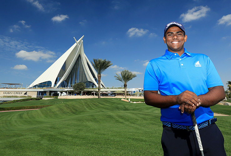 Dubai amateur Rayhan Thomas, just 19, wins second pro title by five shots in Bahrain