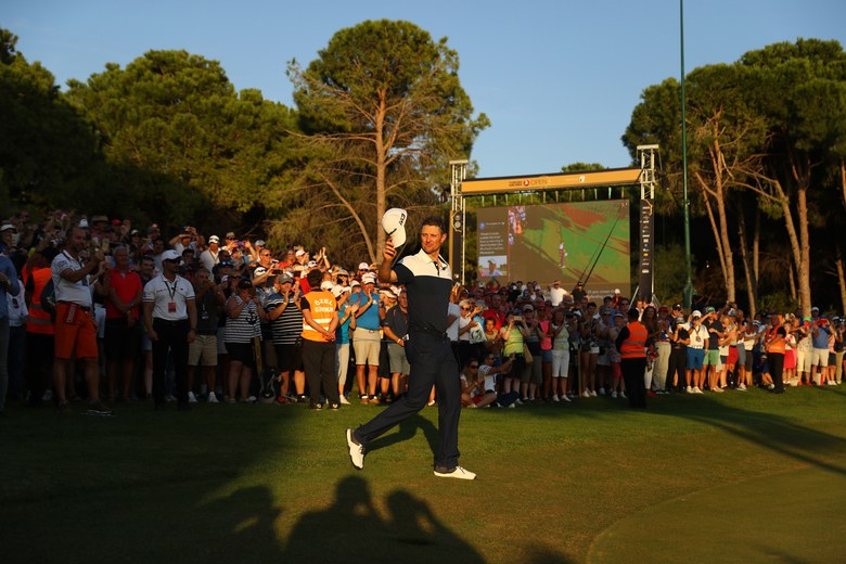 The finish wasn’t pretty, but Justin Rose defends his title at the Turkish Airlines Open and returns to World No. 1