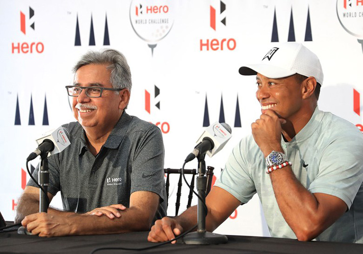 As Tiger was capping his biggest moment of 2018, one of his biggest fans (and sponsors) was scrambling to see it