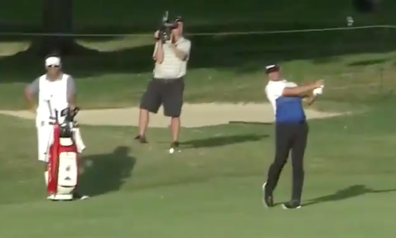 This low screamer by Gary Woodland is already the coolest shot of 2019