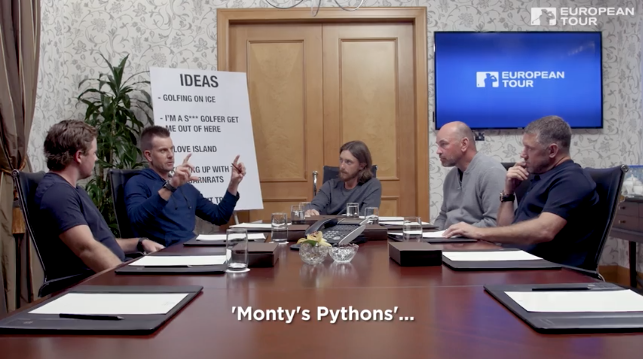 The European Tour’s “Content Committee” video is the funniest thing you’ll see today