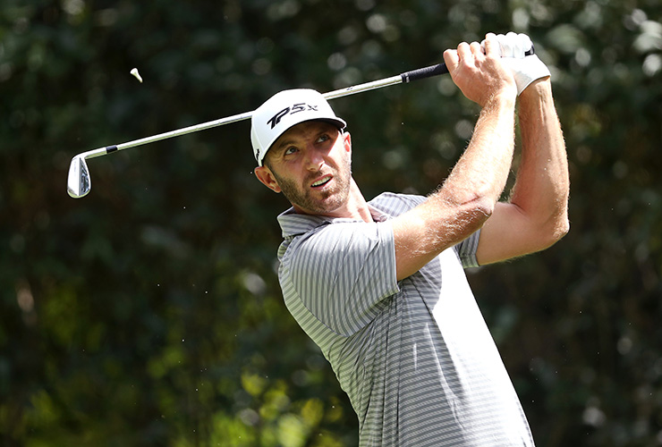 Dustin Johnson goes bogey-free on his first 36 holes for the first time in his career, leads WGC-Mexico