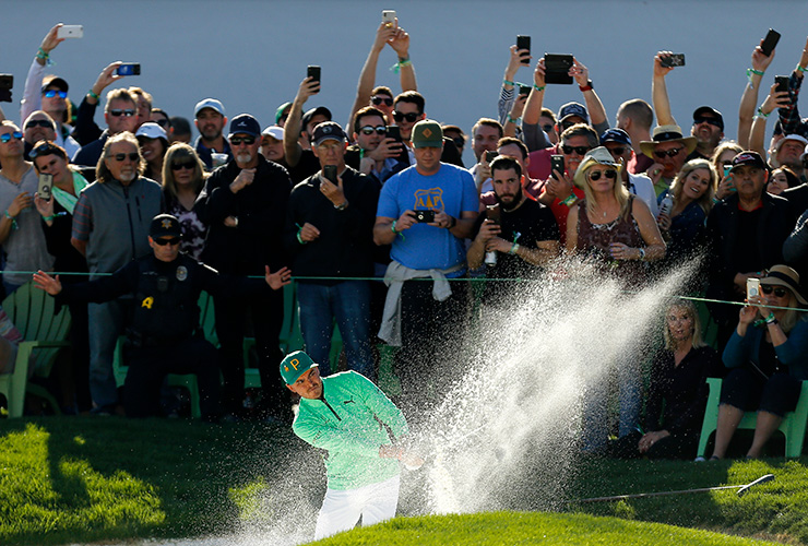 Rickie Fowler holds 54-hole lead for the second consecutive year at the Waste Management Phoenix Open