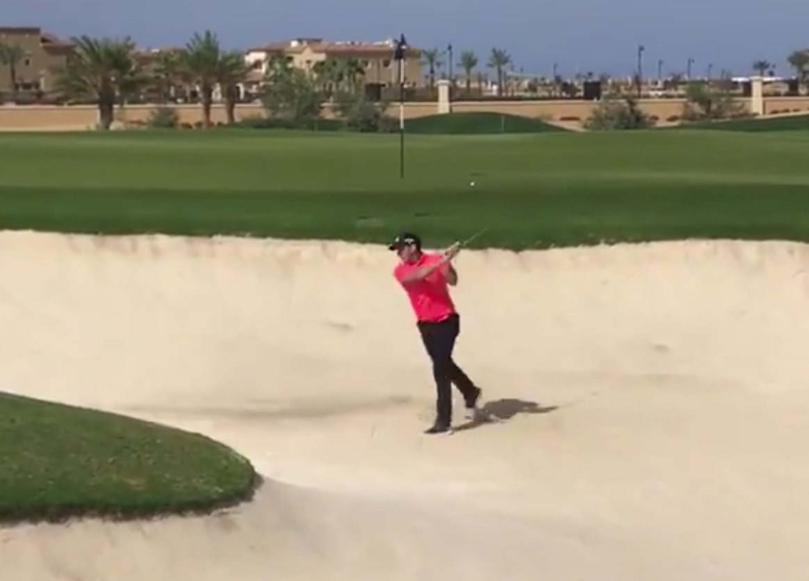 You have to see Sergio Garcia’s bunker tantrum to believe it