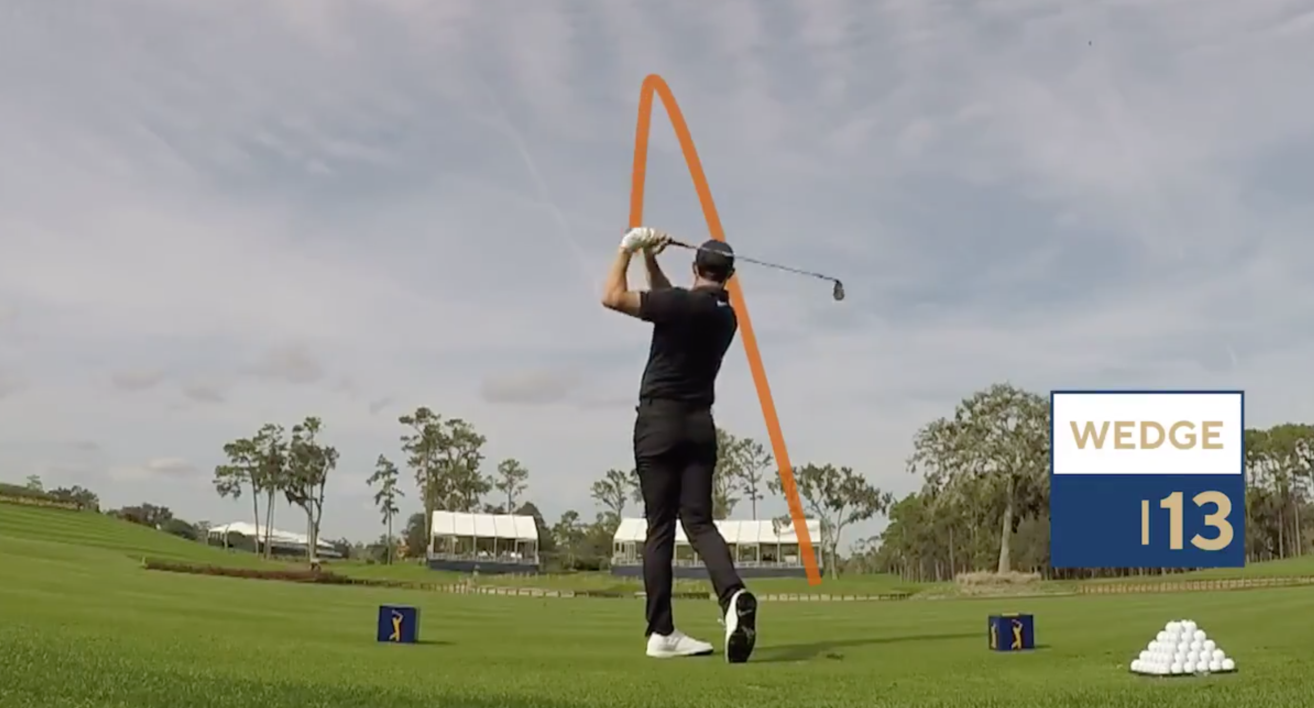 Watch Rory McIlroy try to hit TPC Sawgrass’ island green with every club in his bag