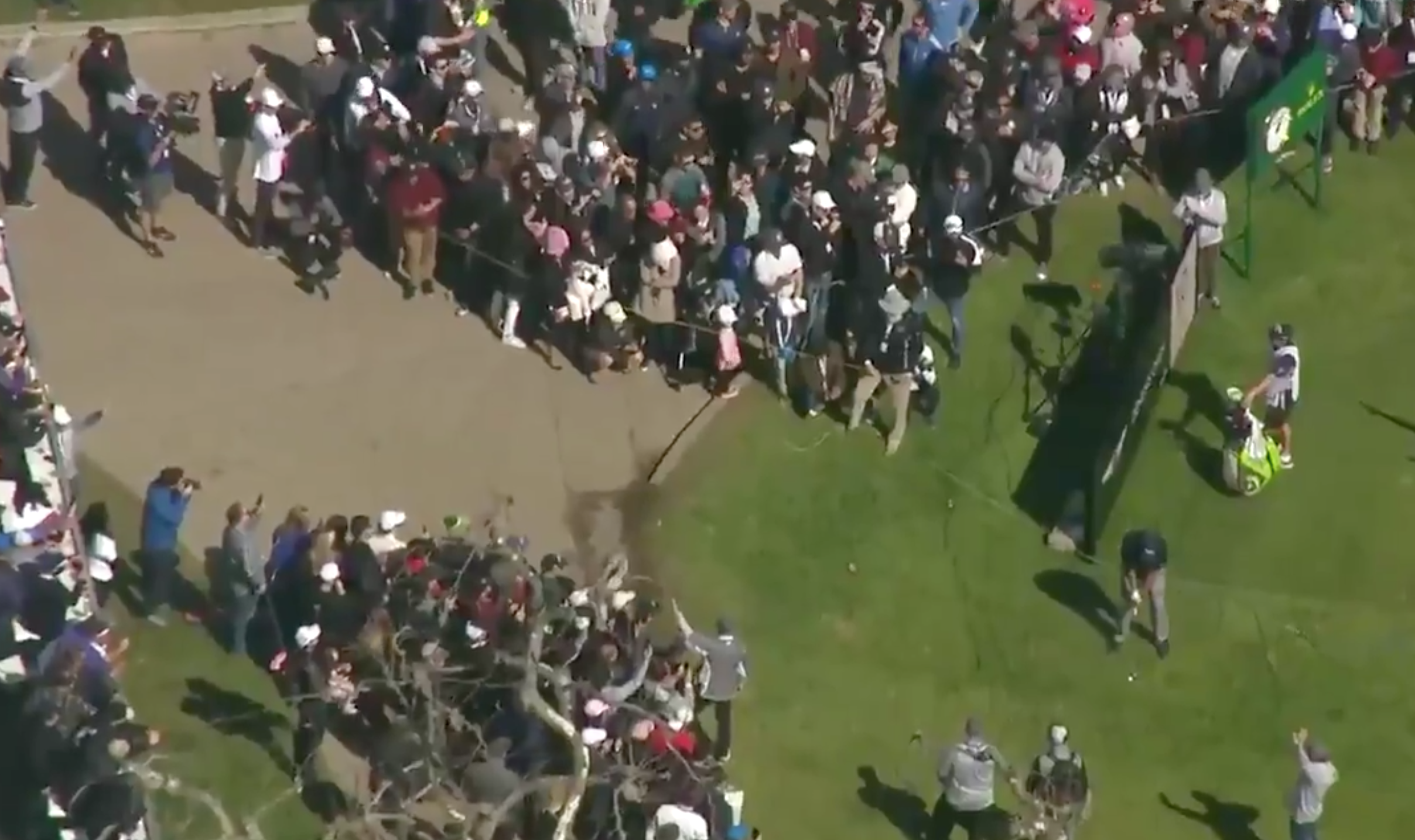 Phil Mickelson goes next-level Phil Mickelson, plays flop shot OVER a hospitality stand at Riviera’s 18th hole