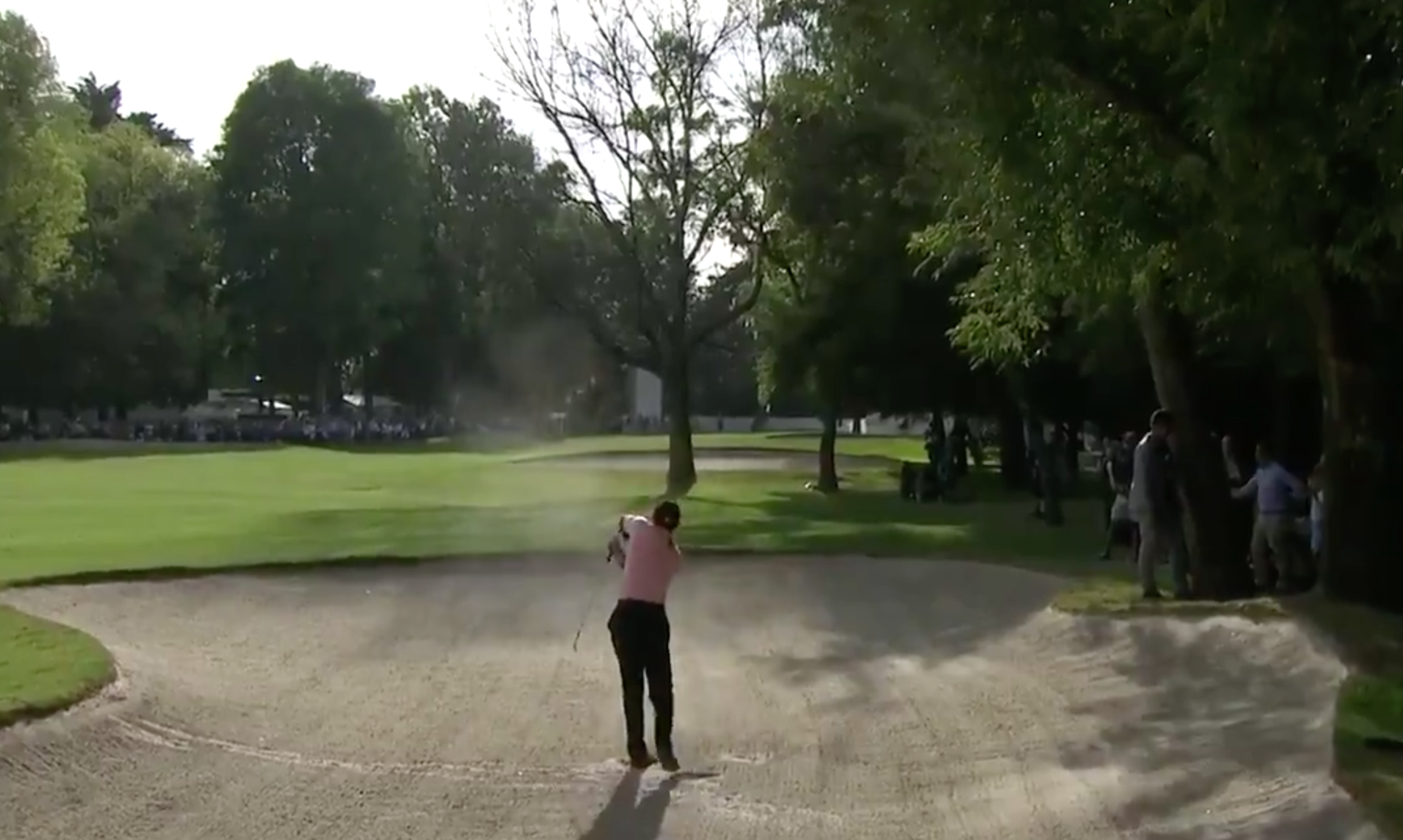 Watch Tiger Woods turn back the clock with vintage cut shot from bunker at WGC-Mexico