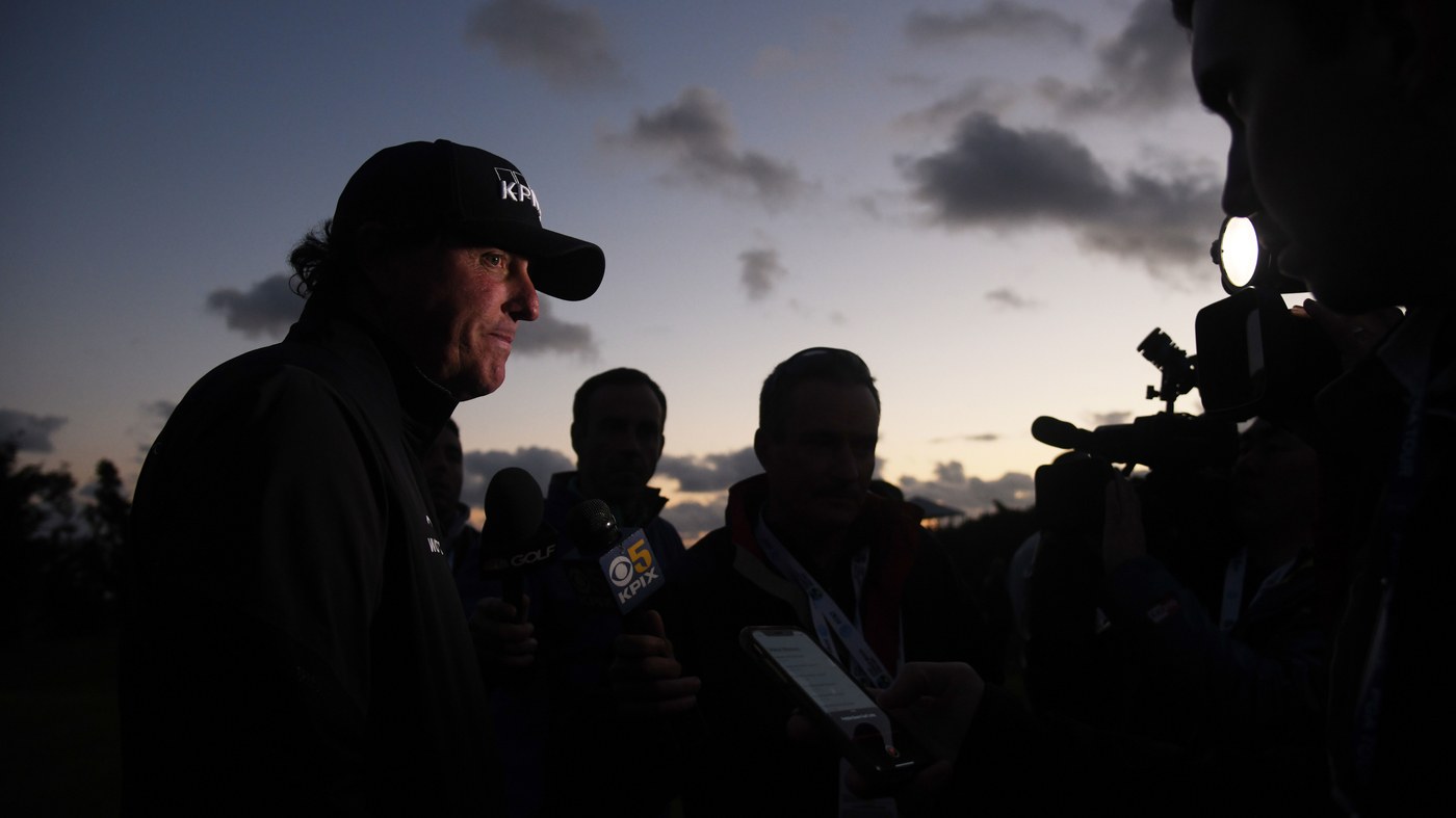Phil Mickelson must wait a little longer for a fifth Pebble win after chaotic ending Sunday