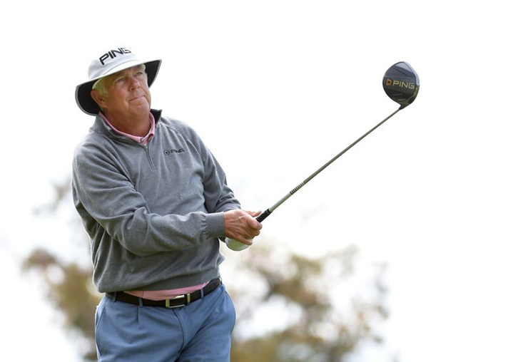 Kirk Triplett’s ‘Hall of Fame’ 3-wood shot gives him playoff win over Woody Austin in Hoag Classic