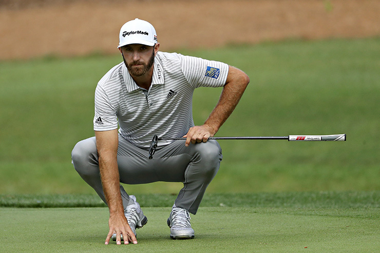 Dustin Johnson rides red-hot putter to third-round 68, leads by one at Harbour Town