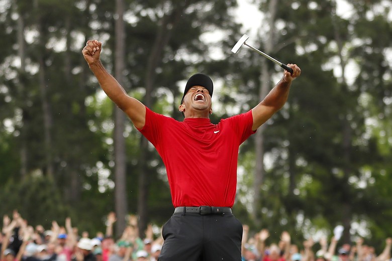 Masters 2019: Tiger Woods claims fifth green jacket and 15th career major with final-round 70