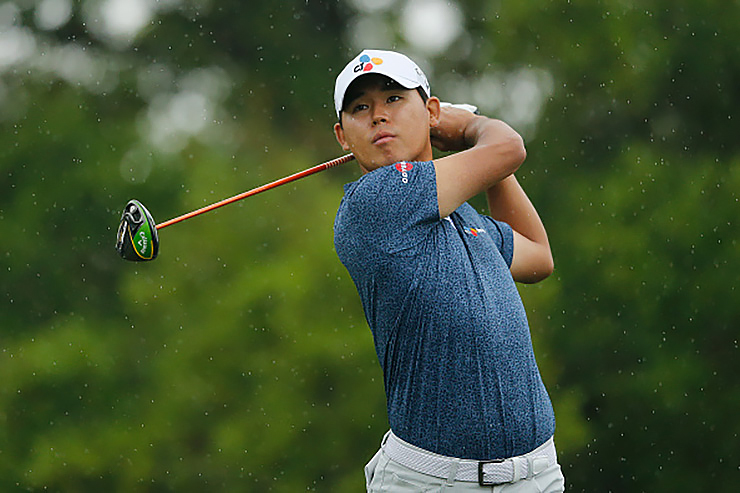 Si Woo Kim looking to go wire-to-wire at the Valero Texas Open