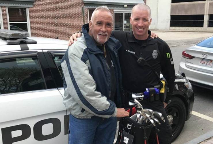 Police officer gives frequent arrestee clubs, 10 rounds of golf for sobriety challenge
