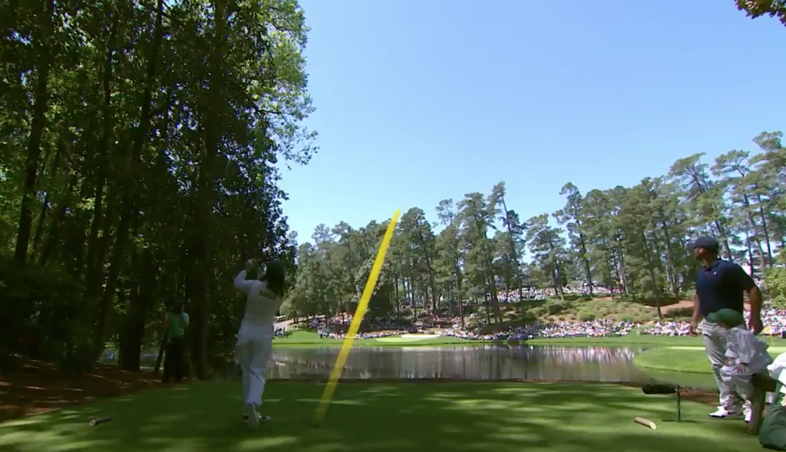 Masters 2019: Sergio Garcia’s wife shows off impressive swing at Masters Par-3 Contest