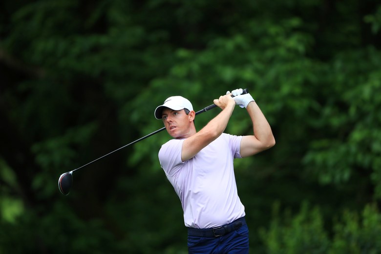 Rory McIlroy’s third-round 68 has him lurking through 54 holes of the Wells Fargo Championship