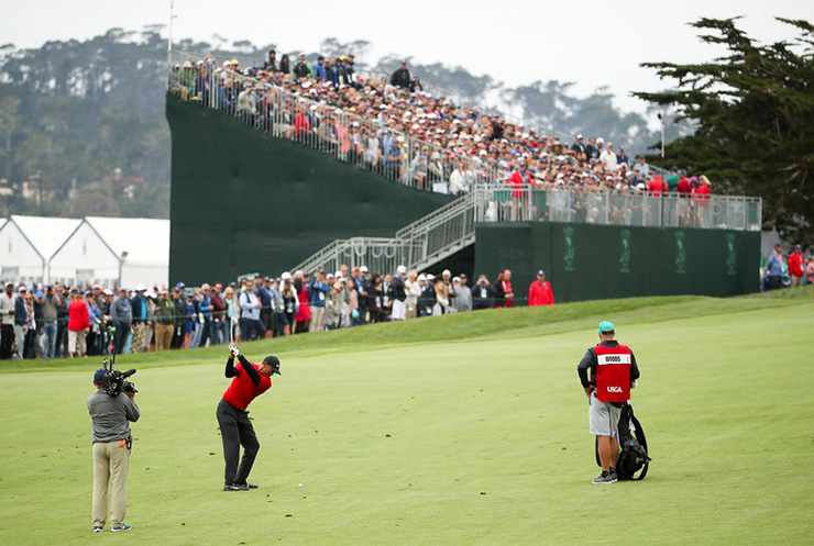 Fox’s Sunday U.S. Open coverage featured Tiger Woods (a lot) less than usual, according to these numbers