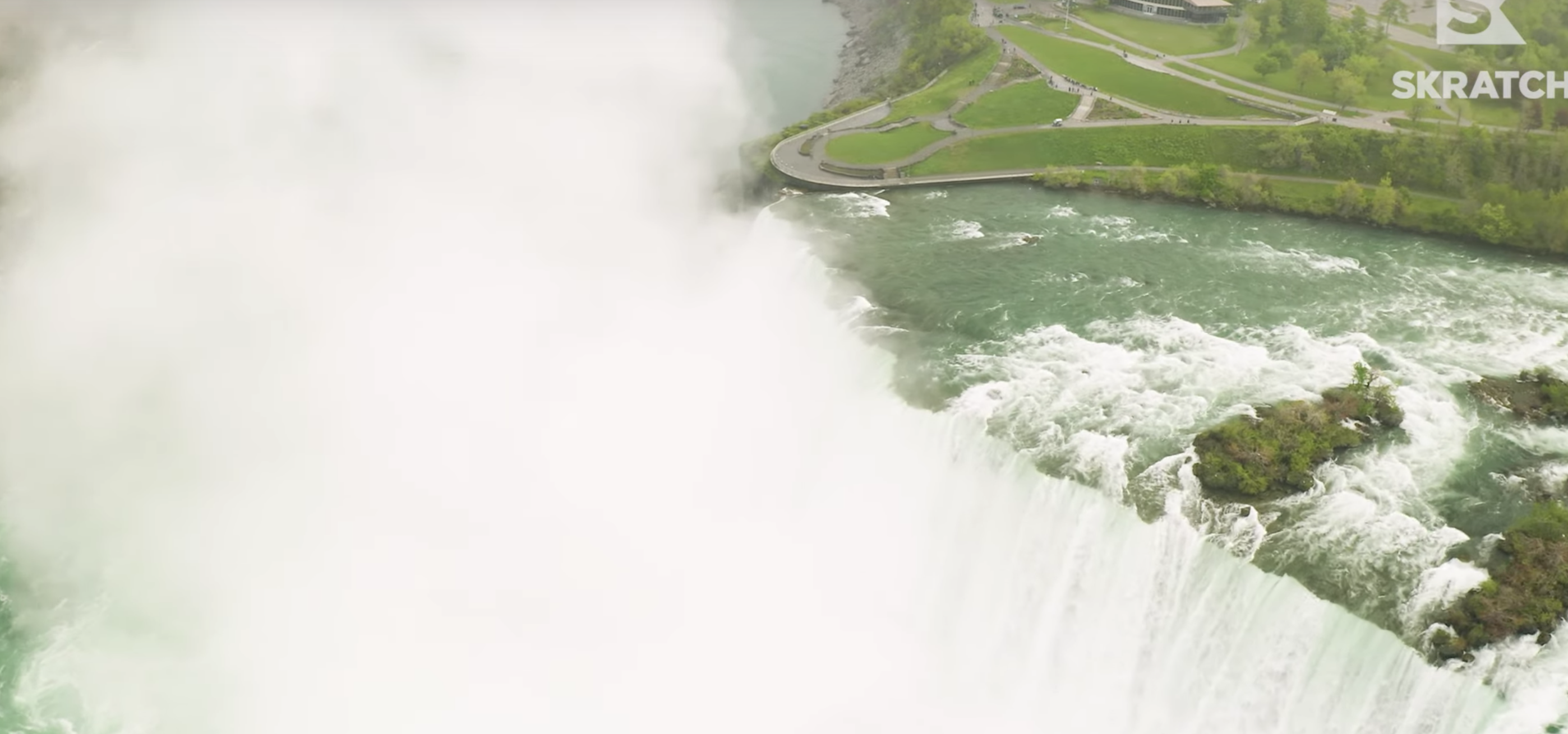 Long-drive champ Maurice Allen just crushed one across Niagara Falls