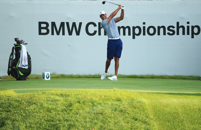 Tiger Woods says he’s ‘way better’ than last week when he withdrew from Northern Trust with oblique strain