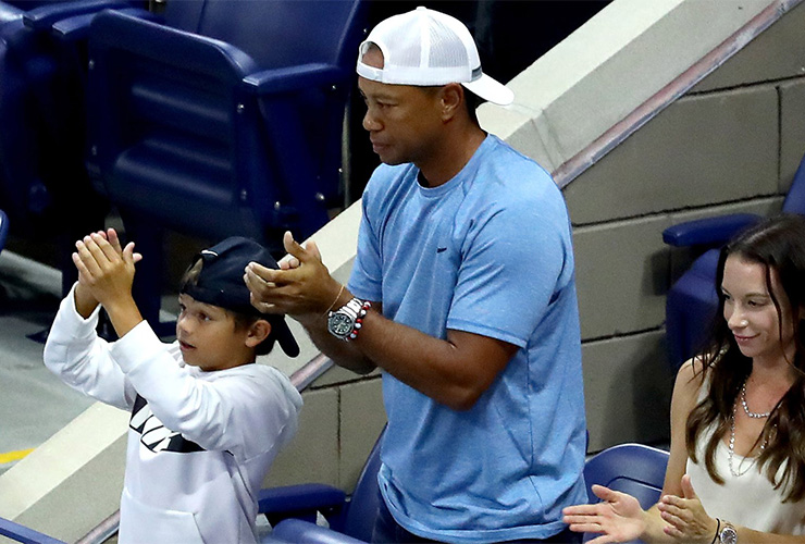 Tiger Woods roots for Rafael Nadal, Brooks Koepka’s dad goes after Brandel Chamblee, and the luckiest bounce of 2019