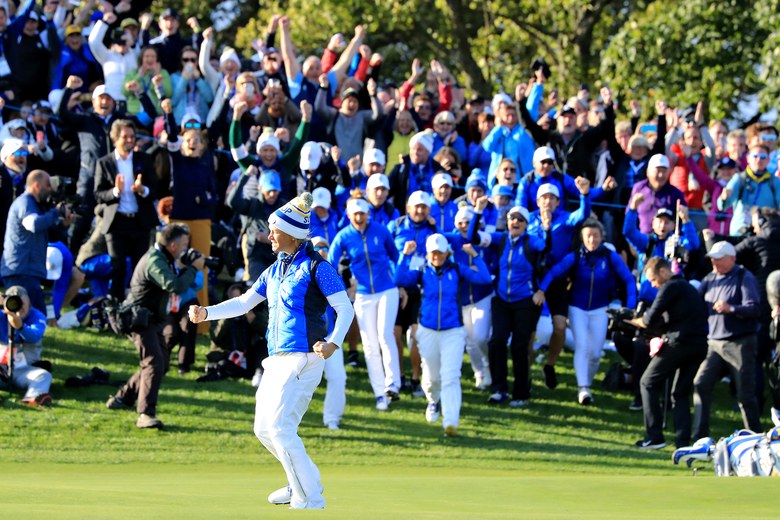 Suzann Pettersen did not know that last putt was for the win