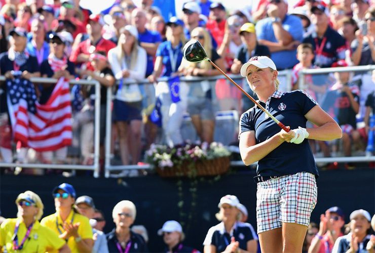 Back injury forces Stacy Lewis to withdraw from Solheim Cup