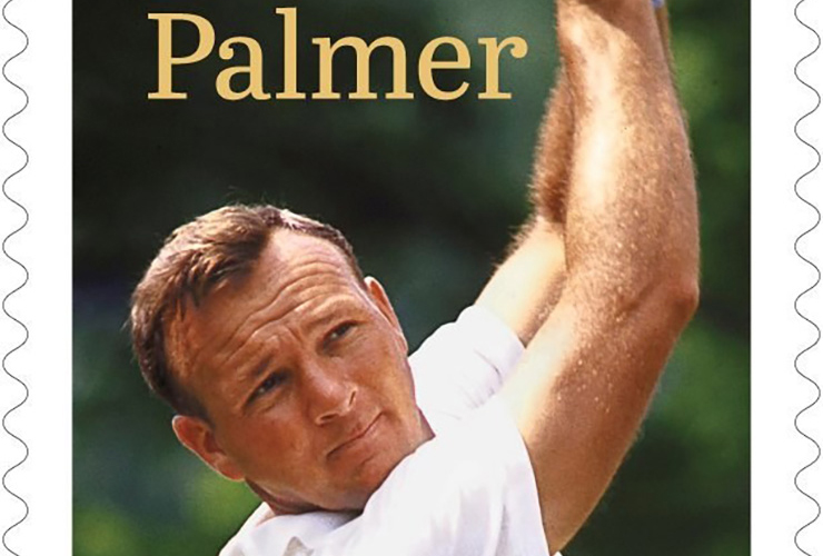 Arnold Palmer to be featured on a commemorative postage stamp in 2020