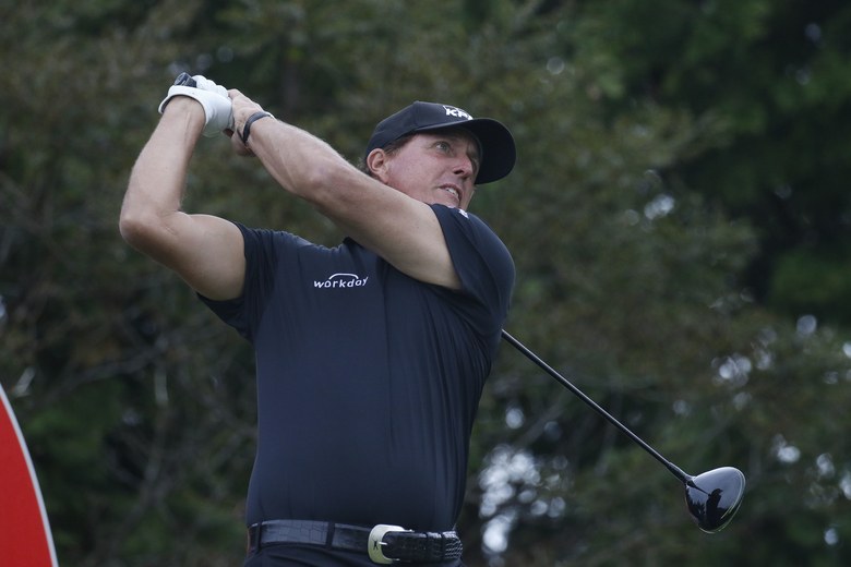 Watch Phil Mickelson come THIS close to making a hole-in-one on a par 4