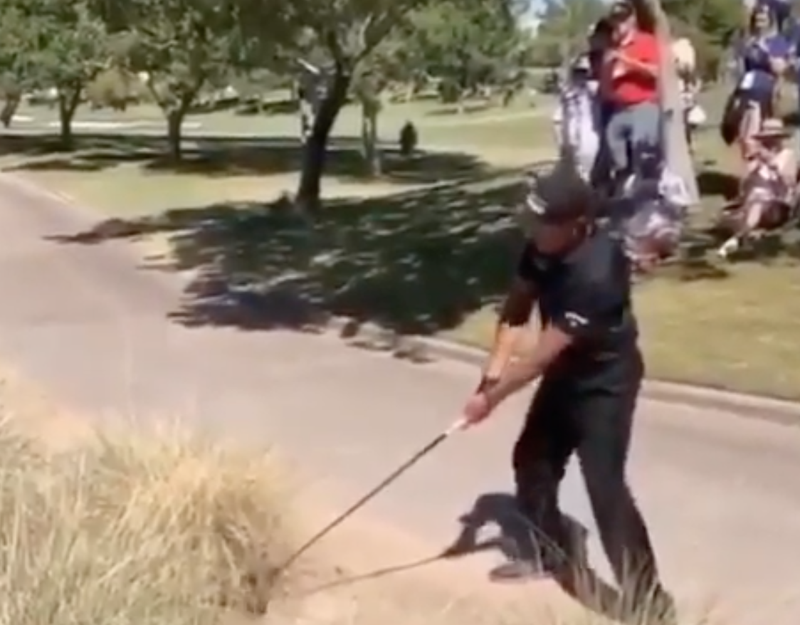 Watch Phil Mickelson hit driver out of a bush, because you need to see it to believe it
