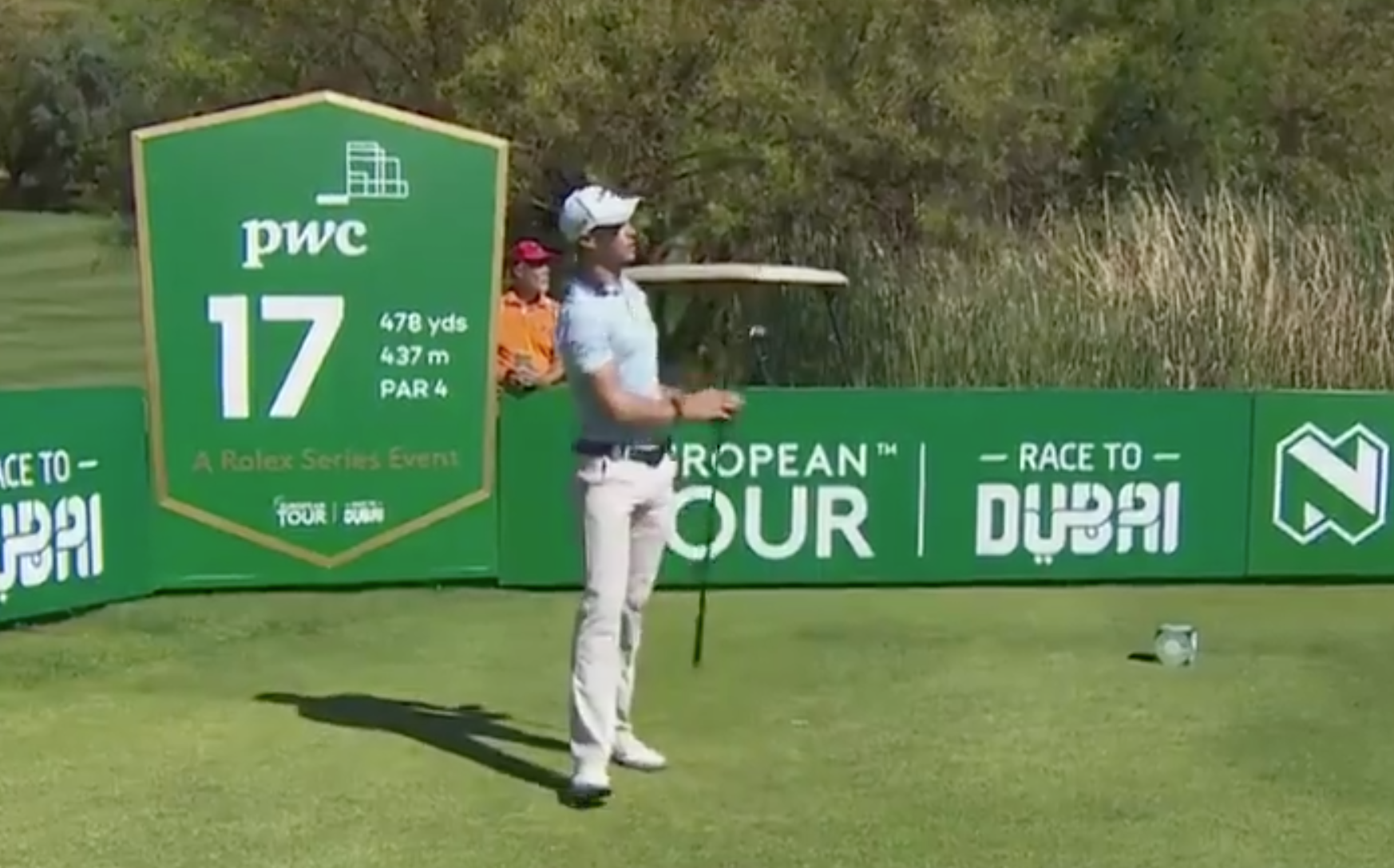 This is it, the luckiest break in the history of golf