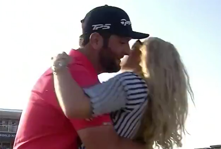 Jon Rahm racked up a lot of brownie points with what he said to his future wife after racking up big bucks