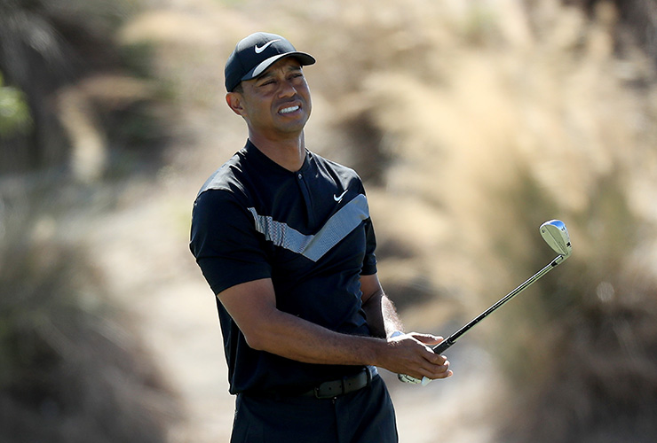 Tiger opens Hero World Challenge with up-and-down 72, six back of lead