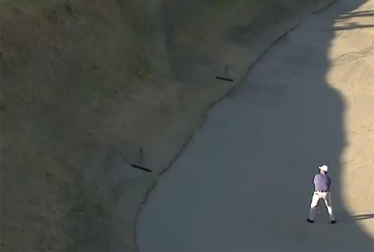 This is it, this is the craziest sand save in PGA Tour history