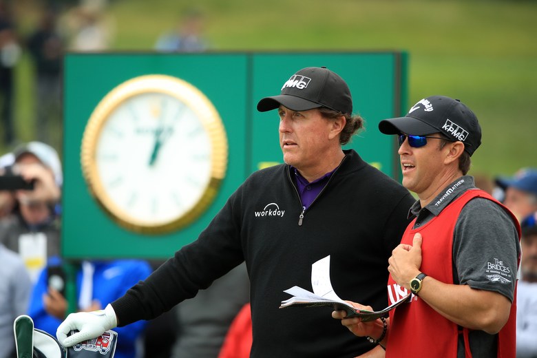Why you won’t see Phil Mickelson’s brother caddying for him this week at Riviera