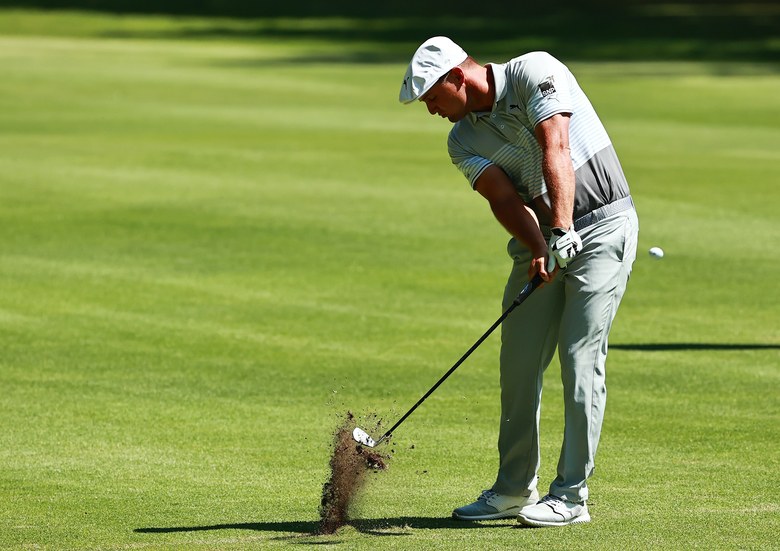 Bryson DeChambeau has a secret, but it’s no secret that he’s playing better and leading