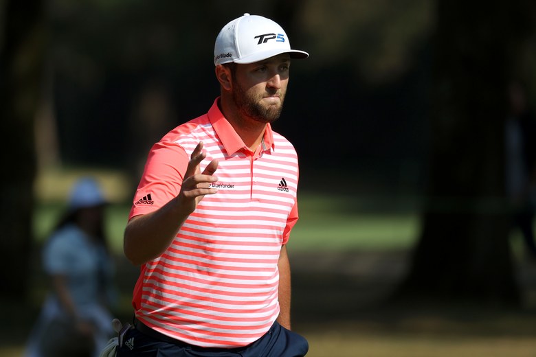 Jon Rahm’s day includes an ace and a course record 61 that has him in contention