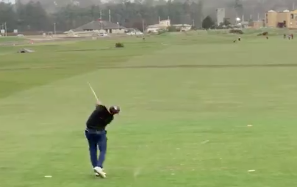 Do you have to quit golf forever if you hit a shank this bad on the first hole at the Old Course?
