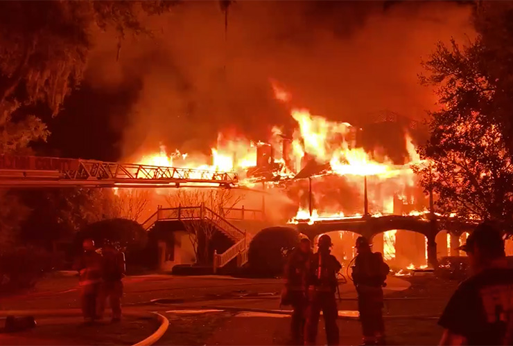 Davis Love III’s Georgia house destroyed by fire