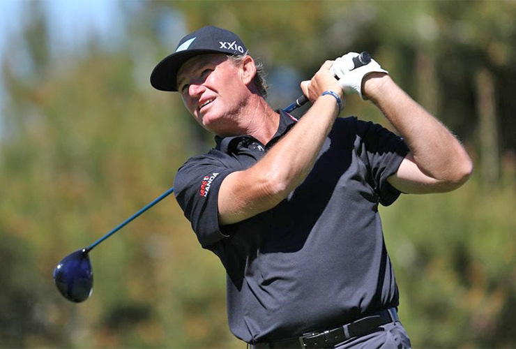 Ernie Els wins for the first time on the PGA Tour Champions