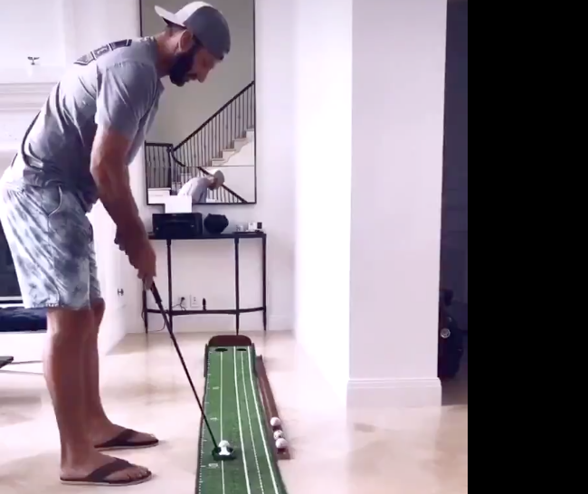 Will Dustin Johnson emerge from the hiatus as the best putter on Tour? This video suggests he might