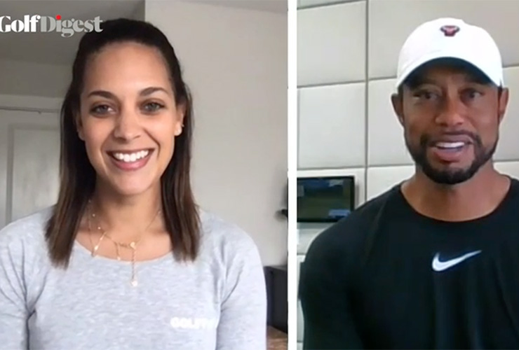 Tiger Woods, checking in from home, on puzzles, his family Champions Dinner, and a new green jacket competition