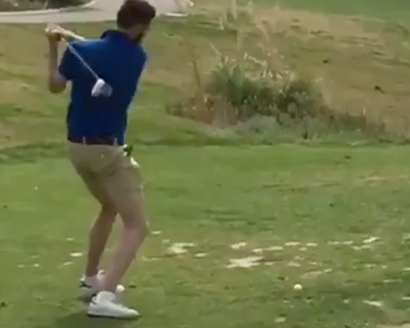 Man whiffs seven straight times before hitting ball an inch, is in our thoughts and prayers