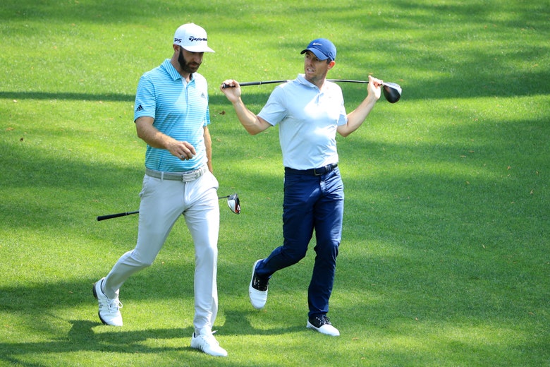 Rory McIlroy and Dustin Johnson had planned to team up for something else before the TaylorMade charity event