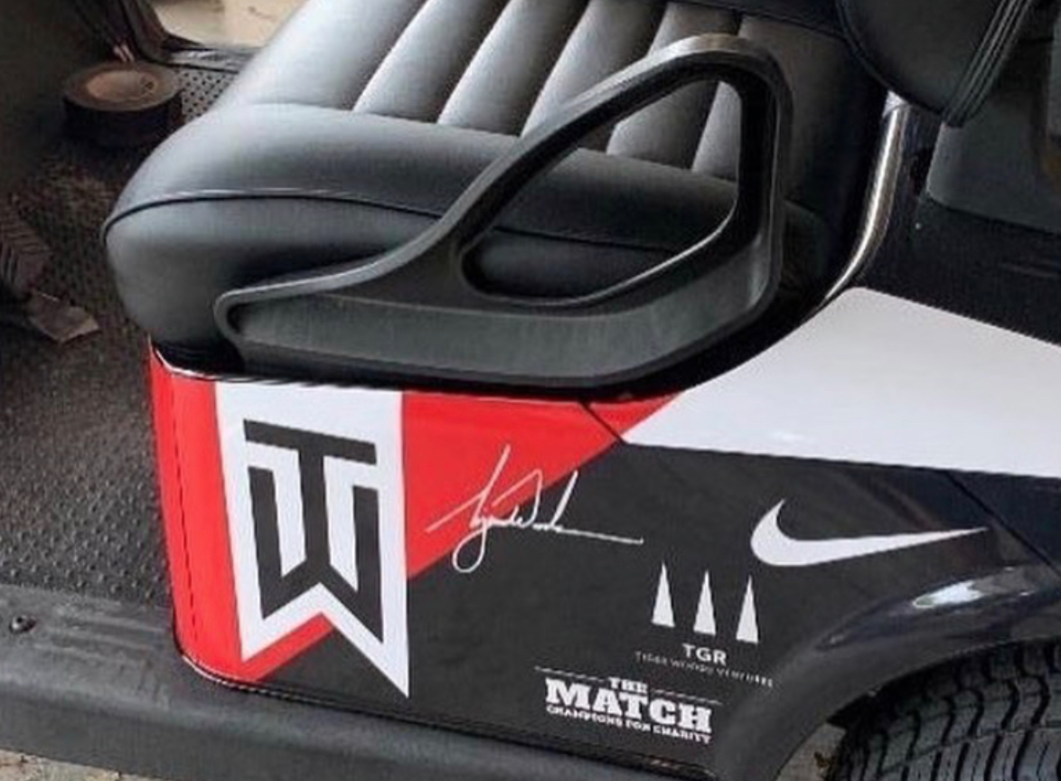 Tiger Woods’ golf cart for The Match is even more kingly than you could ever imagine